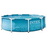 INTEX 28206EP 30 x 76 cm Strand-Metallrahmen oberirdischer Schwimmbad, nur Pool (Pumpe Nicht im Lieferumfang enthalten)