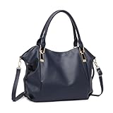 Miss Lulu Handtasche Damen groß Shopper Tasche Tote Bag Henkeltasche Weichen PU Leder mittelgross Umhängetasche