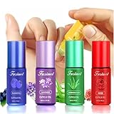 MKNZOME Nagelhautöl, 4er-Pack Roll-On-Nagelöl-Behandlung, Feuchtigkeitsspendender und Pflegender Nagelhautöl-Stift für Nägel, Nagelhautpflege-Set zur Reparatur Rissiger und Trockener Nägel