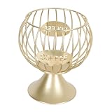 PRETYZOOM 1stk Aufbewahrungskorb Aus Schmiedeeisen Espresso-aufbewahrungskorb Tassenständer Kapselhalter Behälter Für Kaffeesahne Blonder Espresso Süßigkeiten-dekor Kaffeekorb Golden