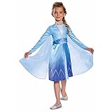 Disney Official Classic Frozen Elsa Dress Up for Girls, Frozen Dress costume Kids, Princess Costumes for Girls Fancy dress Outfit, costumes for Girls S