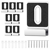 8 Stück Spiegelhalterung Wand,Mabor Metall Spiegelhalterung U Winkel Spiegelhalter Spiegelklammern Spiegelaufhänger Glasklemme Spiegel Wandhalterung für Bad Zimmer Rahmenlose Spiegel