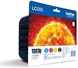 Original Tinte Brother LC980VALBP Pack Farbe und Schwarz für DCP-145 C/ DCP-165 C/ DCP-195 C/ MFC-250