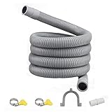 YUMIN Ablauf VerläNgerung Set Universal Waschen Maschinen 1M, Inklusive Halterung Verbinder und Ablauf SchläUche