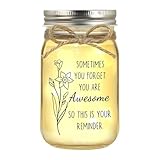 Dekorative Nachtlichter im, Nachtlichter im | Jar LED Licht Wasserdicht Warm Nachtlicht, Inspiration - Christliches Geschenk, batteriebetrieben, rustikale Heimdekoration mit