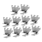 Uonlytech 10 Stück Edelstahl Vierkantrohrverbinder Für Kleiderständer Robuste Halterungen Zur Stabilen Montage Ideal Für Aufbewahrungslösungen Und DIY Projekte Und Werkstatt