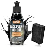 Allisway Kunststoff Auffrischer, Kunststoffreiniger, Kratzer Entferner auto,Enthält einen Schwamm, der die Alterung und Verfärbung des Gummis verhindert und so für langanhaltenden Schutz Sorgt, 100 ml