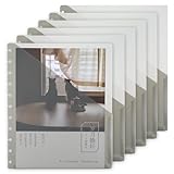 Trennblätter in Briefgröße, 21,6 x 27,9 cm, Discbound Pocket Pages mit Doppeltasche, gebundene Brieftasche, Register für Discbound Notizbuch, 6 Stück
