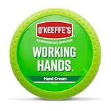 O'Keeffe's Working Hands 96g Jar - Hand Cream for Extremely Dry, Cracked Hands | Instantly Increases Moisture Content, Forms a Protective Layer and Prevents Moisture Loss