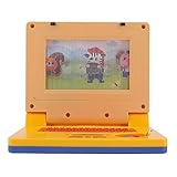 Akozon Gelb 34ump51qf0 11, Lernen Laptop Pädagogische LED Musik Elektronische Kognitive Entwicklung Simulation Computerspielzeug (Gelbe einziehbare Maus)