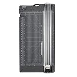 Vaessen Creative Papierschneider mit Falzbrett 15 x 30,5 cm Anthrazitgrau - Papierschneidemaschine für im Office und Scrapbook Zubehör für Karten Basteln - Papier und Tonkarton bis zu A3-Format