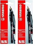STABILO Folienstift OHPen universal - permanent fein - Einzelstift - schwarz (Packung mit 2)