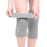 1 Paar Kniewärmer für Damen Herren Winter Warme Knieschoner Dicke Kniebandage Rutschfest Elastisch Knieschützer für Fußball Tanzen Yoga Indoor Sport Thermische Kniekompression Ärmel für Frauen Männer