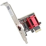 Ziyituod 2.5GBase-T PCIe Netzwerk Adapter RTL8125B 2500/1000Mbps PCI Express Gigabit Ethernet Karte RJ45 LAN Controller Unterstützung PXE für Windows/Linux