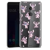 DeinDesign Hard Case kompatibel mit HTC U11 Plus Schutzhülle transparent Smartphone Handy Hülle Lilo & Stitch Engel Disney