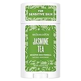 Schmidt's natürlicher Deo Stick Jasmin Sensitive Deodorant ohne Aluminium vegane Naturkosmetik für langanhaltende Frische 58 ml 1 Stück