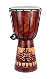 20cm Djembe Gecko Carving Djembe Trommel Bongo Drum Handtrommel Buschtrommel Percussion Kinder Fair Trade