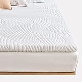 Sweetnight Topper 140x200cm,Matratzen Topper Viscoelastische Matratzenauflage Gelschaum Matratzentopper 140x200,Gel Memory Foam Topper,mit Abnehmbarem und Waschbarem Bezug,5cm Höhe,Weiß,H2