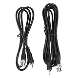 CAXUSD 2st Bnc Zu Av-linie Koaxial Kabel Videokabel Koaxialkabel Videokonverterkabel Kabel Für Fernseher Black Pvc