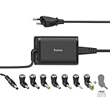 Hama Notebook Netzteil 15V, 19V, 65W (Universalnetzteil für Laptop, Laptop Ladegerät inkl. 8 Notebookstecker für gängige Modelle, Netzteil für Laptop weltweit einsetzbar, 4,25A)