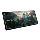 Logitech G840 XL Gaming-Mauspad aus Stoff - 0,12 Zoll dünne, stabile Gummiunterlage, Leistungsoptimierte Oberfläche, Offizielle League of Legends Edition