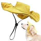 Hundehut mit Visier – Sonnenhaube mit breiter Krempe für UV-Schutz, bequem, atmungsaktiv, für , Wandern, Klettern und Outdoor-Sportveranstaltungen