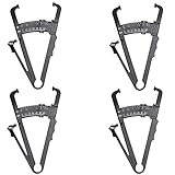 ANCLLO 4 Stück Persönlicher Körperfett-Messschieber und Maßband, schwarzer Fetttester zur Fettreduzierung, Gewichtsverlust, Fitness, Analyzer und genaues Messen von BMI