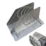 Professionelles Schaumrohrschneidewerkzeug, präziser 45°-Rohrschneider für Gummiisolierung, Rohrschneideführung für Rohre mit 60–90 mm Durchmesser, 4 Bogengrößen