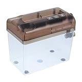 JOINPAYA Manueller Kleiner Aktenvernichter A4 Papierschredder Handbetriebener Papierstreifenschneider aus Kunststoff Kompakt für Büro Schule und Zuhause