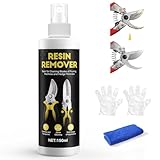 WEILAOK Harzentferner, Heckenschere Spray, Harzlöser Heckenschere, Baumharzentferner, Schnelle Auflösung, Ideal zum Entfernen von Harz von Verschiedenen Gartengeräten, 150ml