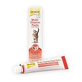 GimCat Multi-Vitamin Paste Extra - Katzensnack mit Fischöl für ein starkes Immunsystem und den Zellstoffwechsel - 1 Tube (1 x 50 g)