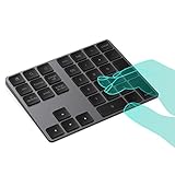 IKOS Bluetooth Ziffernblock, Kabellose Schnurlose Nummernblock, Wireless Keypad Numpad mit 34 Tasten für PC, Laptop, MacBook, Tablet,Windows/MacOS/Android,