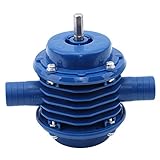 HEALBYBLE Blaue selbstansaugende Gleichstrompumpe selbstansaugende Kreiselpumpe Haushalt kleine pumpende Handbohrmaschine Wasserpumpe,Korrosionsbeständig(B Only Hose)