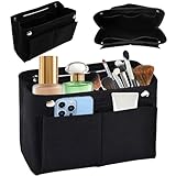 1 Stück Taschenorganizer Handtaschen Organizer30x20x10, Taschen Organizer Shopper Bag Organizer Innentasche Für Handtaschen Taschenorganizer Shopper Für Handtaschens Mit Mehreren Fächern (Schwarz)