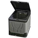 Camping-Toilette, 29 x 35 x 29 cm, tragbare Toilette, faltbarer großer Eimer mit Deckel, leichtes Auto-Camp-Zubehör für Outdoor-Reisen, Wandern, Roadtrip, Auto, Strandzelt, Boot, Zuhause