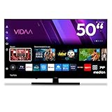 MEDION 125,7 cm (50 Zoll) QLED Fernseher (Smart-TV, Dolby Vision HDR, VIDAA Store, Prime Video, Disney+, DAZN, Paramount+, DTS X, Dolby Atmos, PVR, Bluetooth, MD 850600)