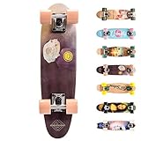 meteor Skateboard Kinder Mini Cruiser Kickboard Skateboard mädchen Rollen Board Skateboards Deck Retro Skateboard Jungen Mini Board Skateboard Kinder Vintage miniboard