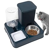 Katzen Automatischer Futterautomat, Selbstfüllstation Für Katzen Mit Tränke, Tierbedarf Für Katzennapf & Wasserspender