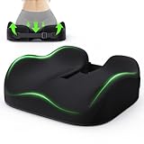Benazcap Ergonomisches Sitzkissen für Bürostuhl, Sitzkissen Orthopädisch Druckentlastung für Hüfte, Steißbein, Coccyx, Ischias, Memory-Sitzkissen für Rollstuhl, Autositz, Gaming-Stuhl, Auto