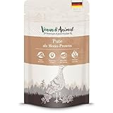 Venandi Animal – Premium Katzenfutter – Pute als Monoprotein Nassfutter, getreidefrei und naturbelassen, 1er Pack (1 x 125g)