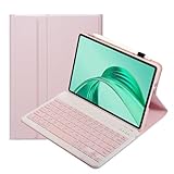 leleyo Tastaturhülle für Honor Pad X8a 11 Zoll Tastatur, kabellos, Bluetooth, magnetisch, abnehmbar, QWERTY, Rosa