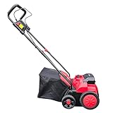 Akku Vertikutierer Rasenlüfter Fangkorb 40l Arbeitsbreite 36cm Arbeitsbreite einstellbar (kugelgelagerte Messerwalze mit 7 Messern, ohne Akku und Ladegerät)