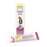 GimCat Malt-Soft Paste Extra - Anti-Hairball Katzensnack fördert Ausscheidung von Haarballen - 1 Tube (1 x 200 g)