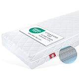 Matratzen Perfekt Bonellfederkernmatratze Silber, 80 x 200 cm – orthopädische Federkernmatratze mit Bonellfederkern, ideal auch für Boxspringbetten, Härtegrad H3, Höhe 19 cm