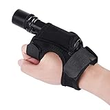 Tauch-Taschenlampen-Handschuh, Hand Freies Lampenhalter, Verstellbarer Handgelenksgurt, Accessoires für Tauchleuchten (nicht enthaltene Taschenlampe)