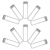 FONDOTIN 10 Stück 10 Stück Metall Federklemmen für Einbauleuchten Torsionsfeder 1,2mm Draht 8mm Außendurchmesser Halteklammern für Downlight Deckenleuchten LED Beleuchtungszubehör
