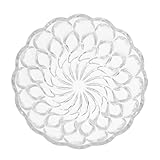 MUELODSIC Japanische Dessertschale mit Muster Transparente Eisschale aus Hochwertigem Glas Glatter Rand Stabile Bodenfläche Multifunktionale Obstspeise Aufbewahrungsschüssel Geschenk zur