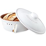 Römertopf 809 04 Brottopf rund Keramik Brotkorb weiß Ø 30,0 cm