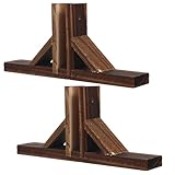 GALPADA 2 Stück Zaunbasis für Garten Wetterfester Stabiler Zaunständer mit Befestigungslöchern für Kleine Zäune und DIY Sichtschutz im Außenbereich