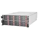 SilverStone Technology RM43-324-RS 4U 24-Bay 6.3 cm / 8.9 cm HDD/SSD Rackmount Storage Server Chassis with Mini-SAS HD SFF-8643 12Gb/s Interface, SST-RM43-324-RS